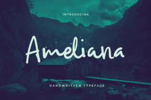 Ameliana Script Font for Handmade Labels