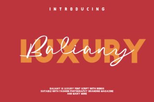 Baliany Script Font for Modern Web Design