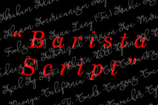 Barista Script Font for Editorial Design