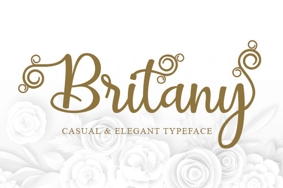 Britany Script Font for Handmade Crafts and Products