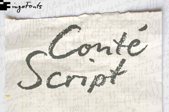 Conté Script Plus: A Premium Handwritten Font for Editorial Design