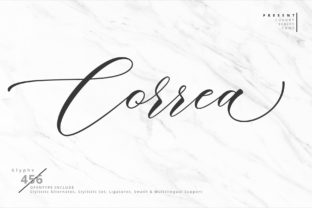 Correa Script Font: Bold Handwritten Style for Digital Ads