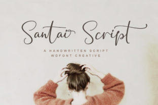 Elevate Your Editorial Design with Santai Script Font