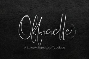 Officielle Script Font for Handmade Labels