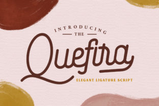 Quefira Script Font for Handmade Labels and Crafts