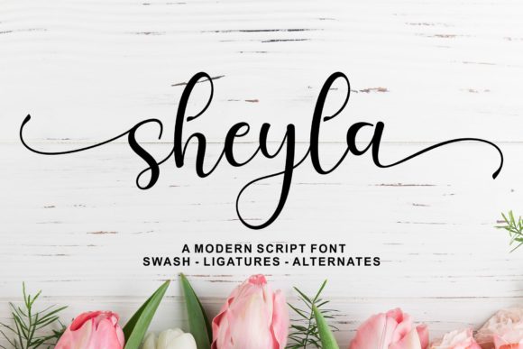 Sheyla Script Font for Handmade Products