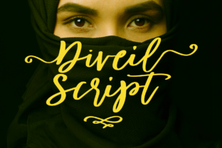 Testing Diveil Script Font for Organic Brand Identity