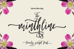 The Minthline Script Font for Editorial Design