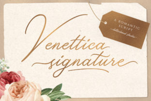 Venettica Signature Romantic Script Font for Web Design
